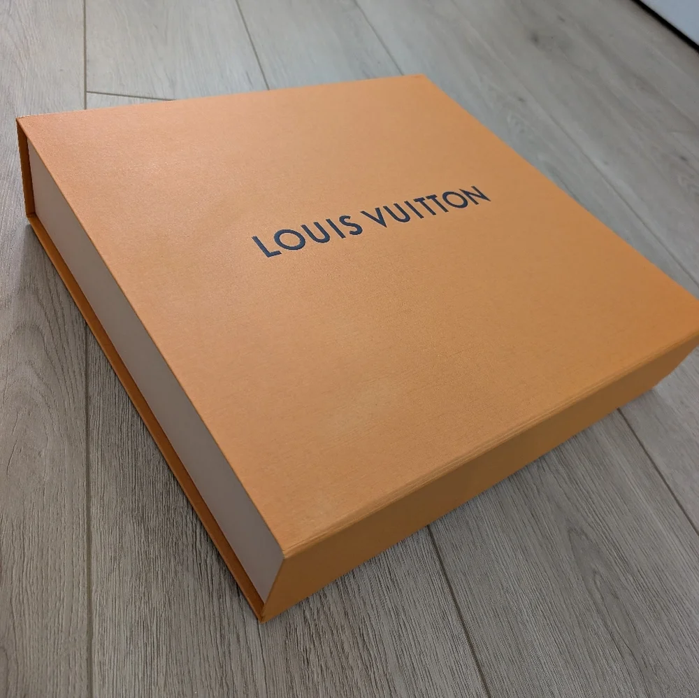 Authentic Louis Vuitton Large Orange Gift Box